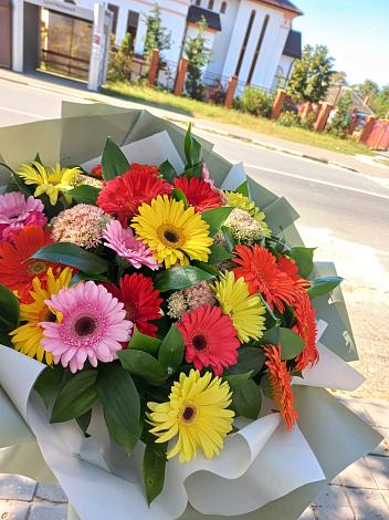 Букет цветов из: Герберы в Сяськелево